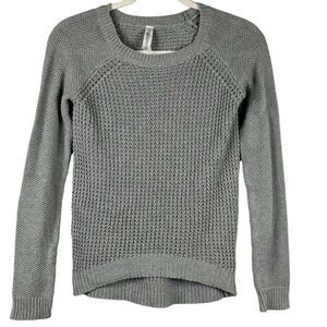 Aeropostale Gray Knit Long Sleeve Sweater XS